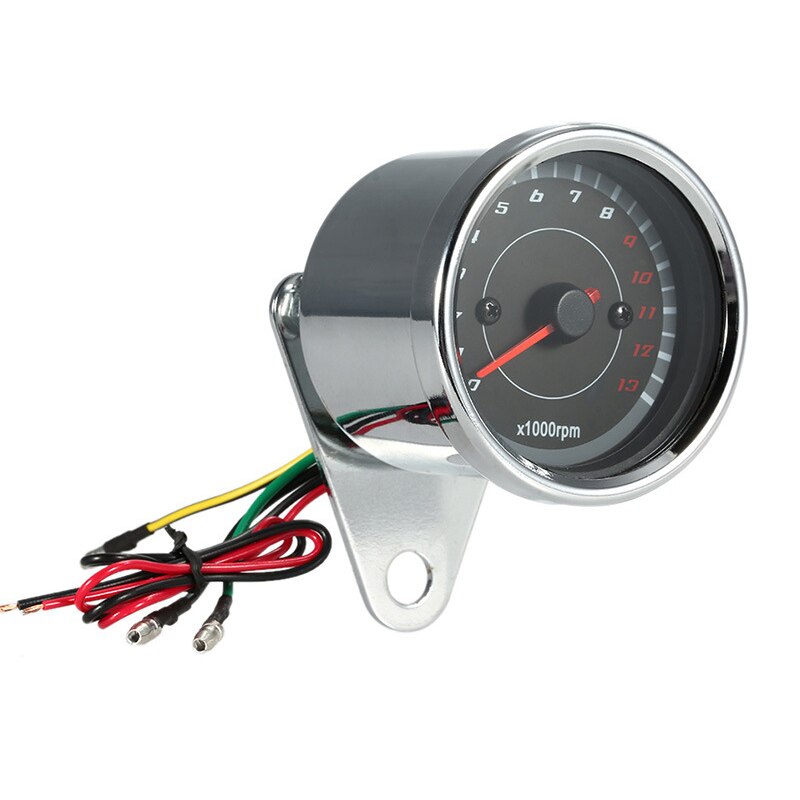 Motorcykel speedometer led digital indikator baggrundsbelysning meter tæller omdrejningstal skift omdrejningstæller moto retro universel kilometertæller: Default Title
