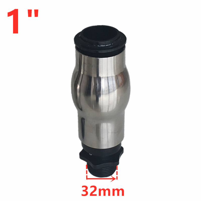 1/2" 3/4" 1" 304 Stainless Steel Fountain Nozzles Garden Pond Jet Straight Outdoor Water Spray Head: Yellow