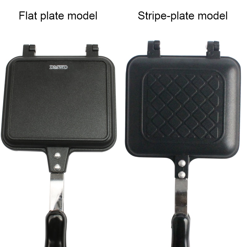 Gas Antiaanbakmachine Ijzer Brood Toast Ontbijtmachine Wafel Pannenkoek Bakken Barbecue Vorm Vorm Grill Koekenpan