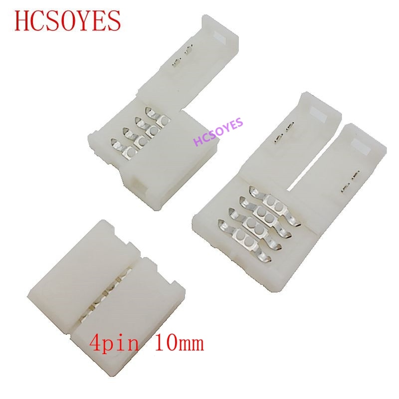 5~500 L Shape 2pin 3pin 4pin 5pin 6pin LED Connector For connecting corner right angle 5050 RGB RGBW 3528 ws2812 LED Strip