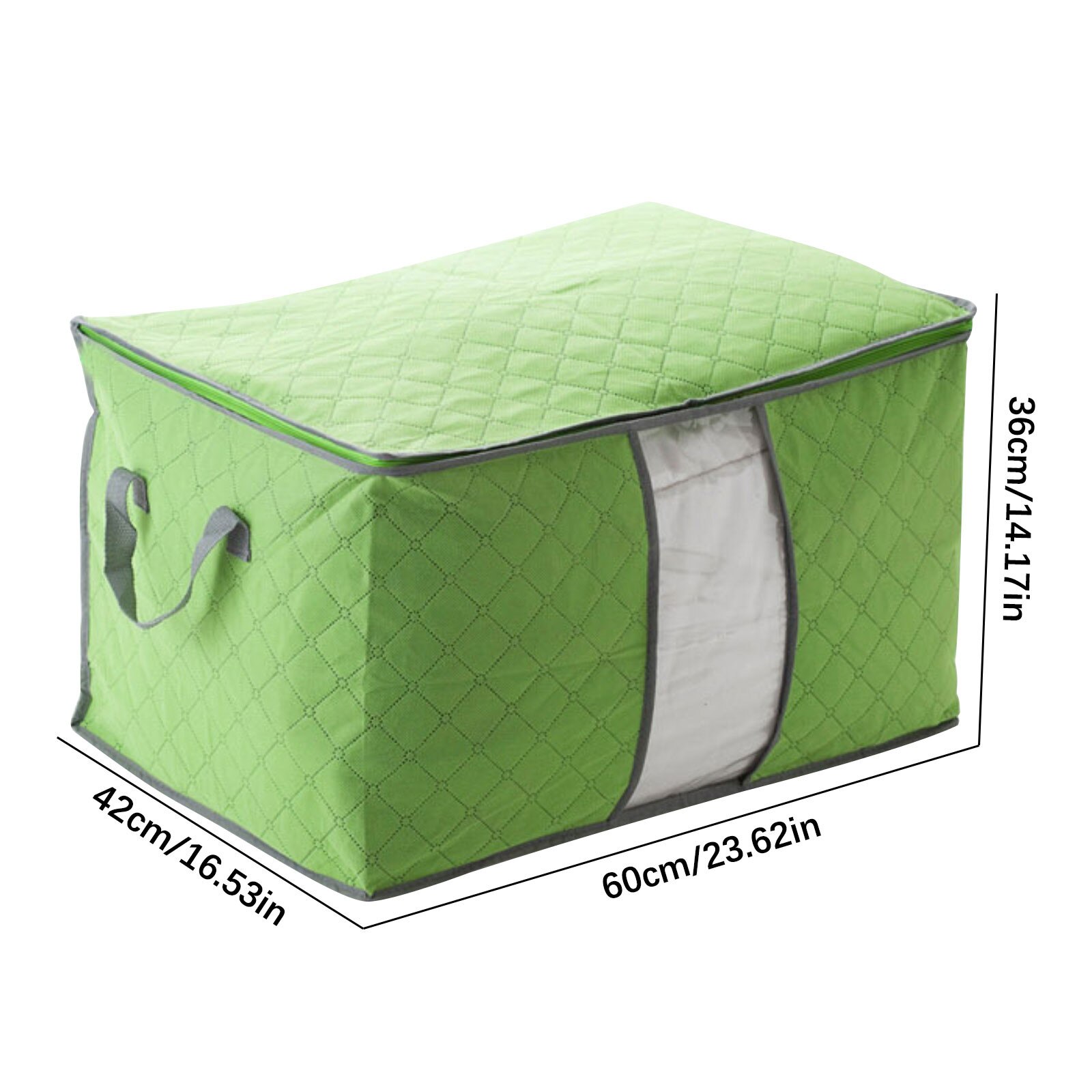 Foldable Quilt Storage Bag Moisture Dust Proof Closet Organizer Non-Woven Blanket Pillow Storage Large Mobile Clothe Visible Bag
