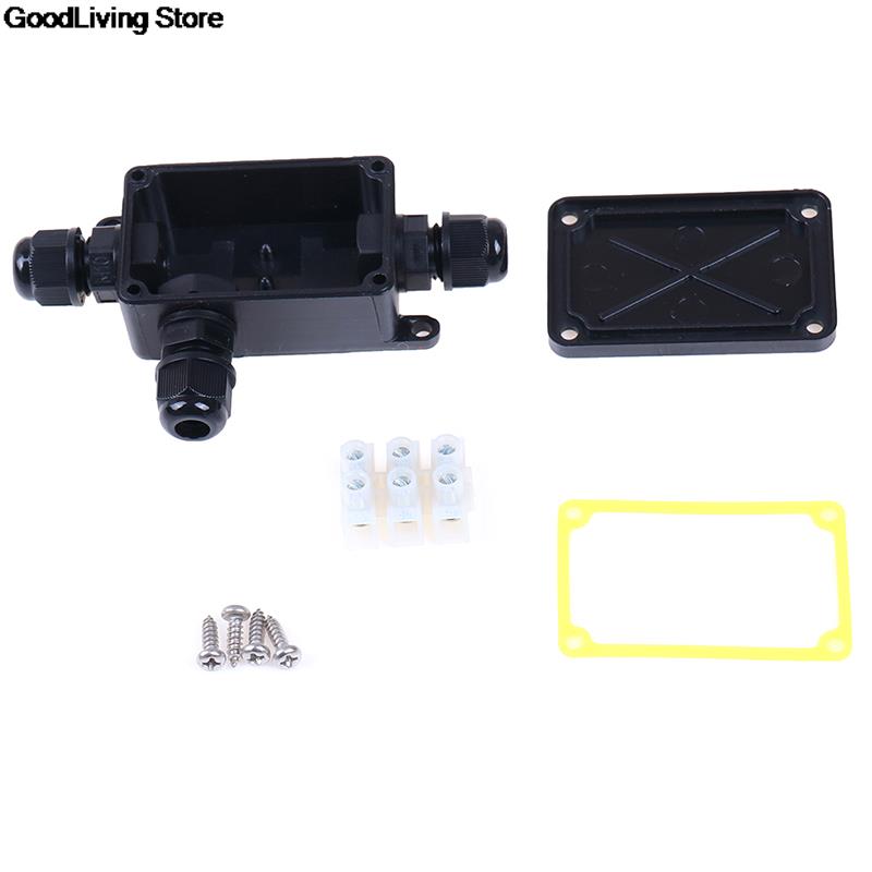 1 PC 3 Way Junction Box IP66 Outdoor Waterproof Electrical Cable Wire Connector Junction Box With Terminal 450V