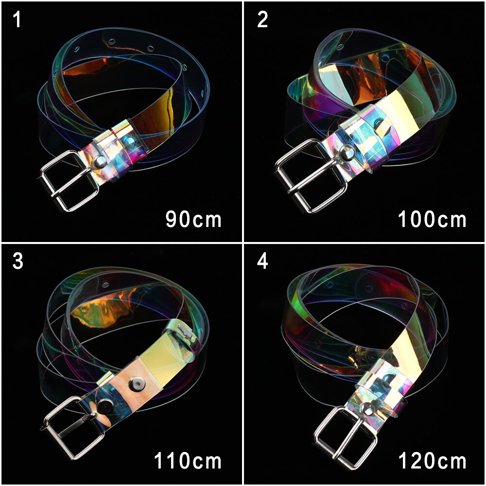 1Pc Frauen Taille Gürtel transparent Lange Gürtel Kleid Band Gürtel Quadrat Herz Stift Schnalle Breite Taille Band Sommer Mädchen bund Klar
