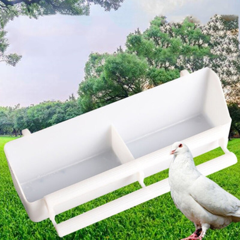 Q0KF Plastic Hanging Bowl for Poultry Parrot Pigeon Parakeet Cage Poultry Feeder Parrot Birds Plastic Feeding Bowl