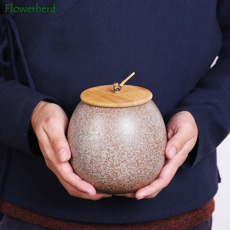 Large Tea Container Large Japanese Style Ceramic Tea Caddy Teaware Kun... – Grandado