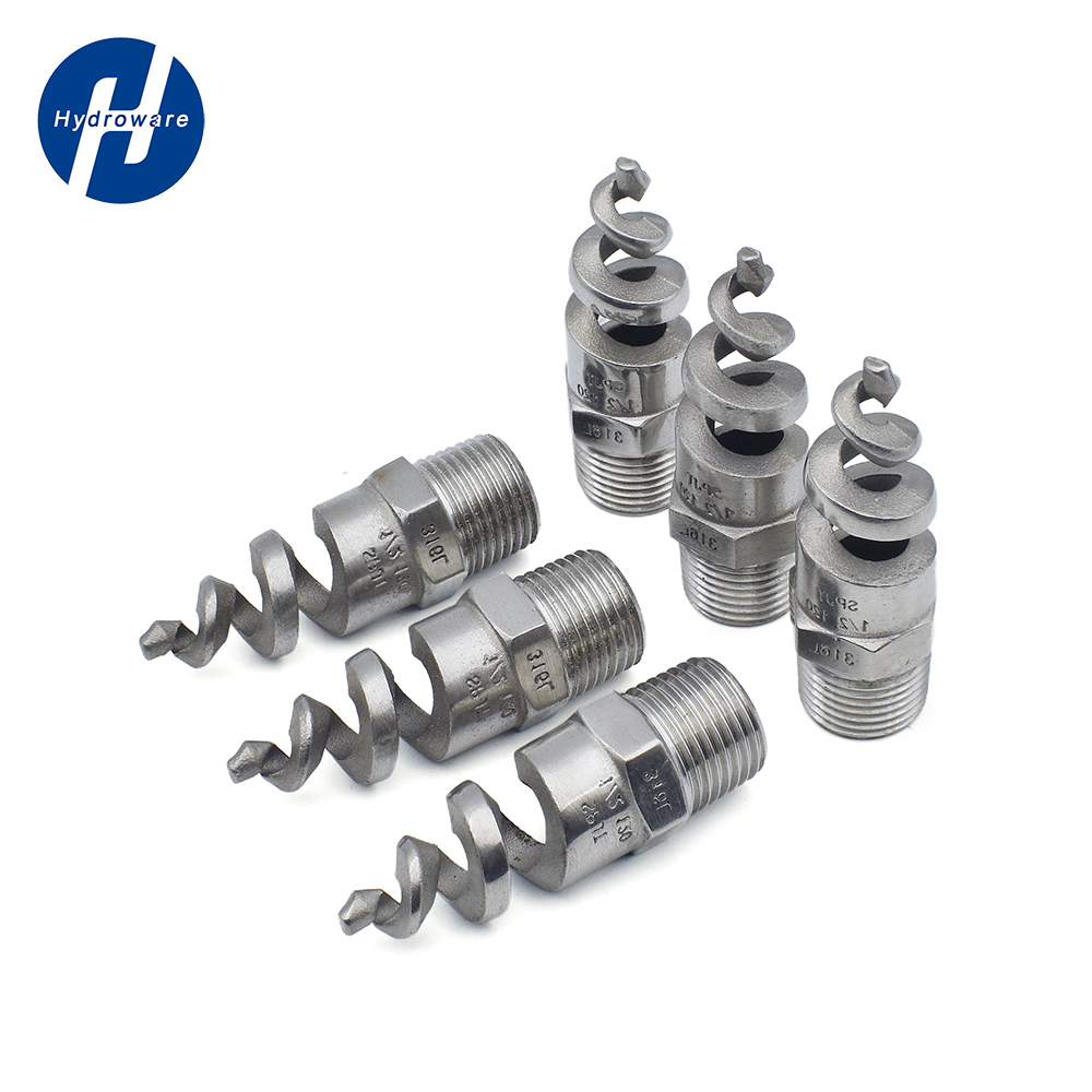 Bsp1/4 "3/4" 1 "2" Ss304/316 Roestvrijstalen Bd Draad Kegel Spiraal Jet Mondstuk Water Nevel Sprinkler Tuin Gazon Irrigatie Tool