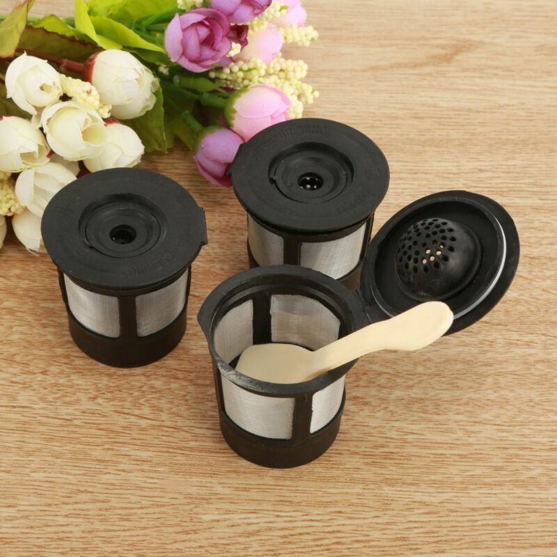 3 stücke Cafe wiederverwendbar Kaffee Kapsel Nachfüllbar Filter Körbe Schote Weichen Geschmack Süße für Keurig K50 & K55 Kaffee Macher