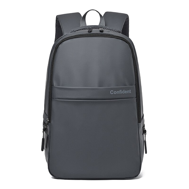 Urban Simple Men's Backpack Light Commuter Business Back Pack Male Leisure Travel Bags Youth Waterproof Trend Laptop Bag 15.6 i: Gray
