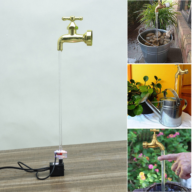 Invisible Flowing Spout Watering Can Fountain Floating Tap Fountain For Home Garden Courtyard Decoration Water Cans