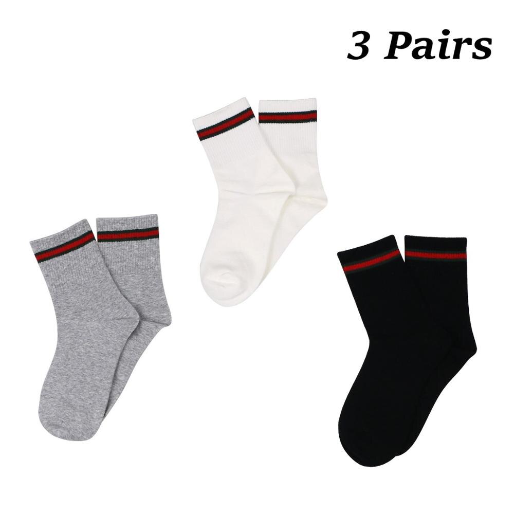 Gestreiften Baumwolle Socken Frauen Mädchen lässig Bequeme Socken Weibliche Kurze Socken 6 teile/los mischen Stil oben Socken einstellen