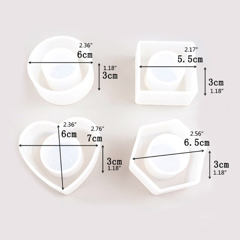 4 formen serviettenhalter ring harzformen set serviettenschnallen harzgussformen  f3mf