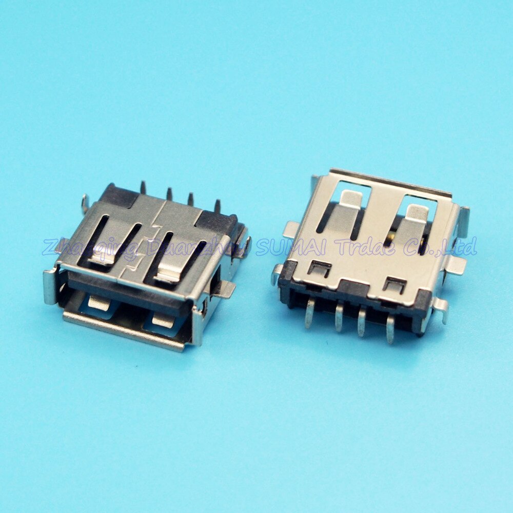 10pcs/lot Original USB Jack USB Connector 2.0 USB Female Socket for Laptop Lenovo Hasee HP DELL ACER Notebook