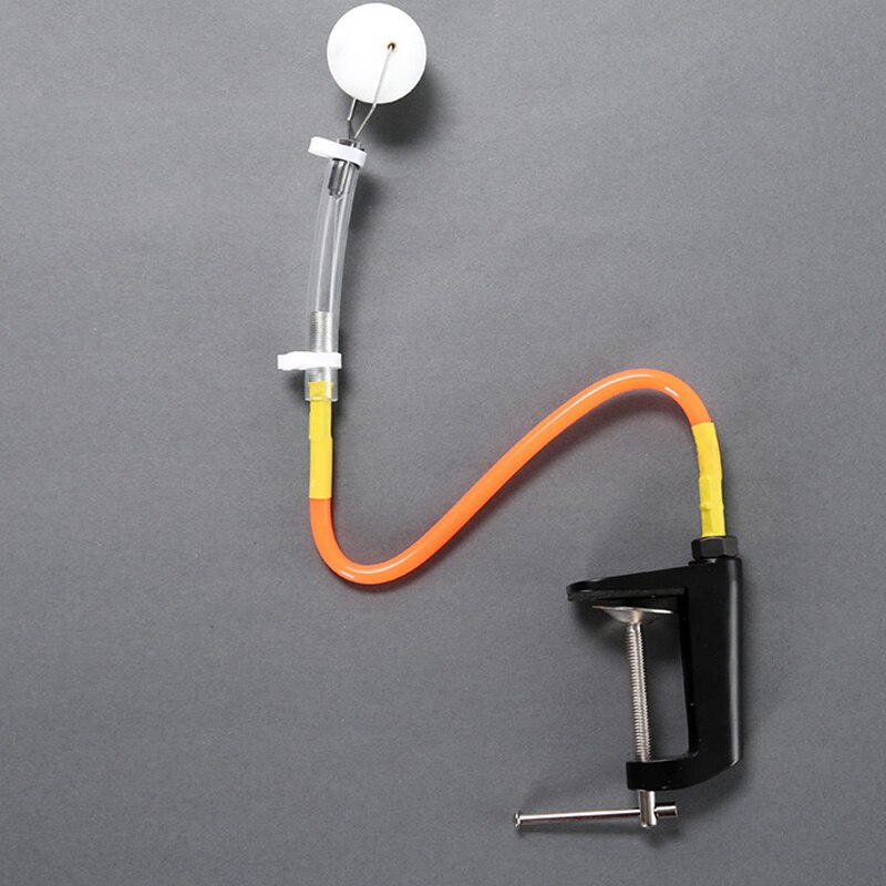 Table Tennis Trainer Machine - Ping Pong Practice Ball Launcher - Automatic Ball Dispenser: Yellow clip style
