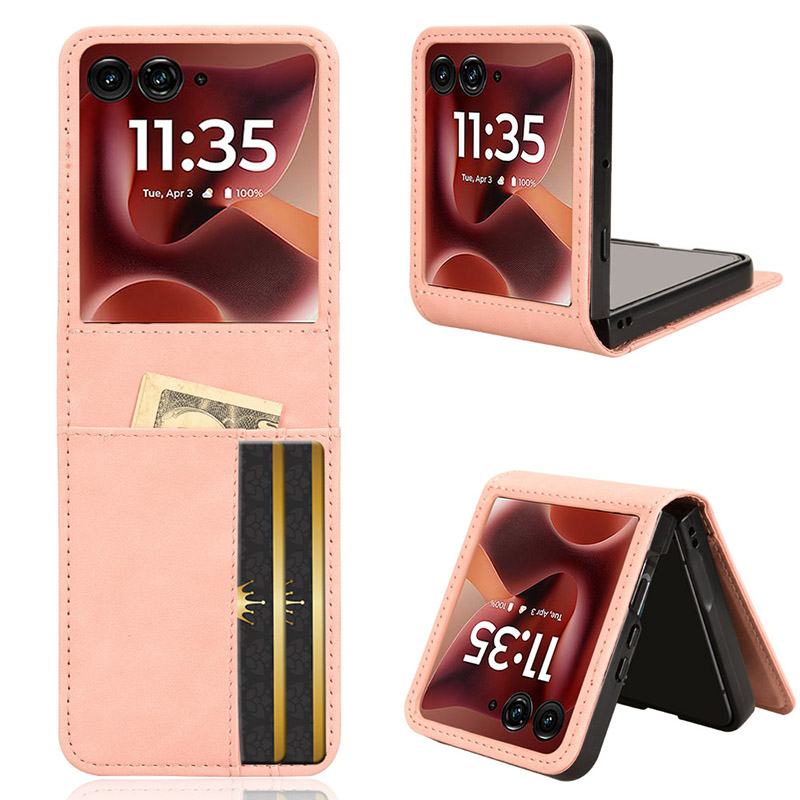 Cover til motorola razr 60 ultra 40 50 ultra 60 pro razr ultra halvdelt cover retro mobiltelefoncover med flere kort: Himmelblå / Motorola razr 60 ultra