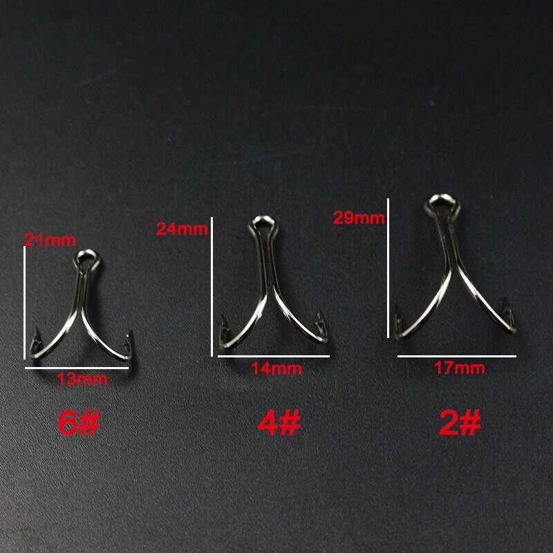 20 Pcs/Pack Strong Double Claws Salmon Fly Tying Hooks High Carbon Super Frog Duplex fly Hook 2#4#6# saltwater fly fishing hooks