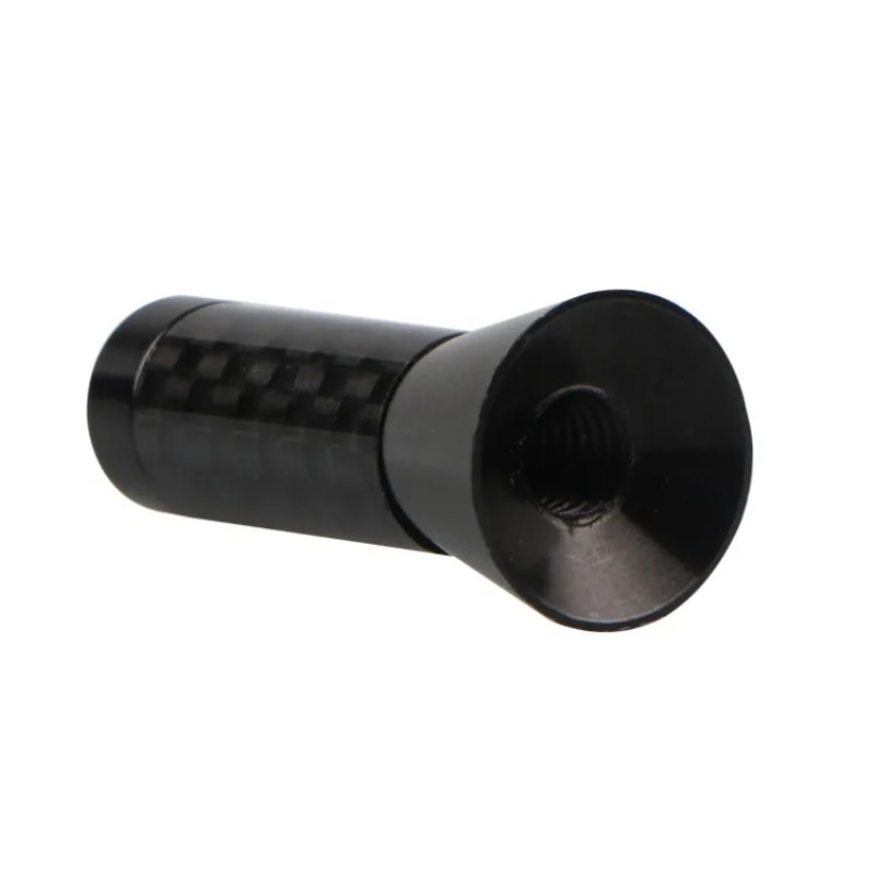Antenne à mât court et trapu en métal à vis en Fiber de carbone, antenne de toit de style de voiture, Signal amélioré pour accessoires de voiture Benz