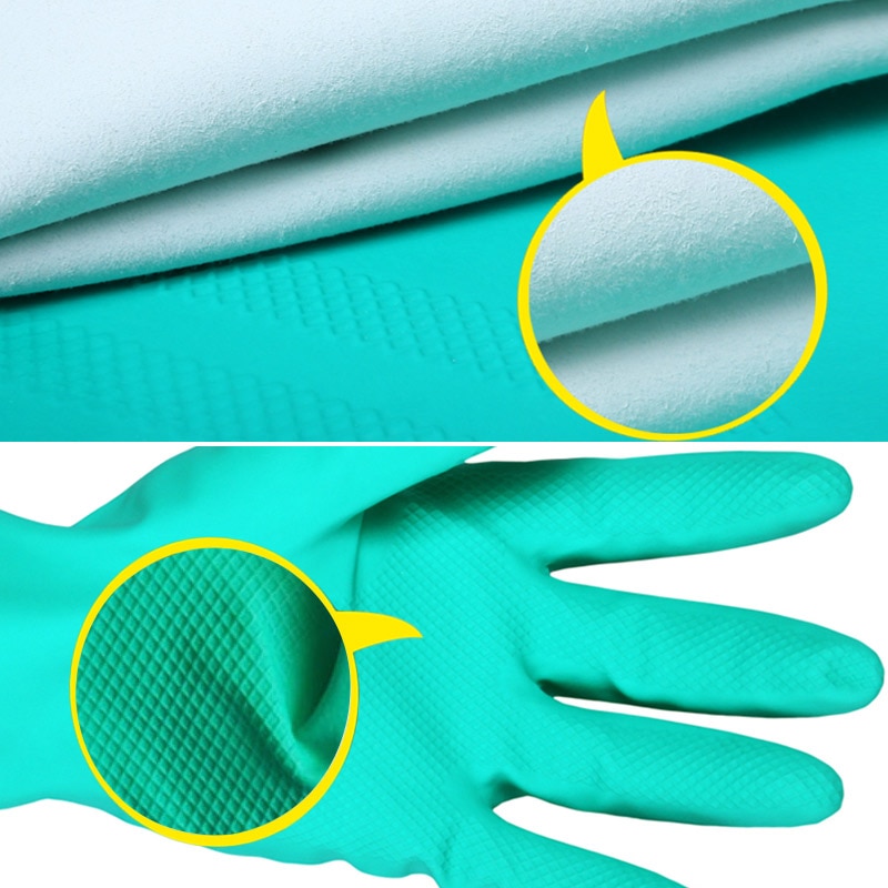 Ansell Chemical Resist Work Gloves Nitrile Rubber Acid And Alkali Resistant Waterproof Anti-Skid Gloves Industrial Laboratory
