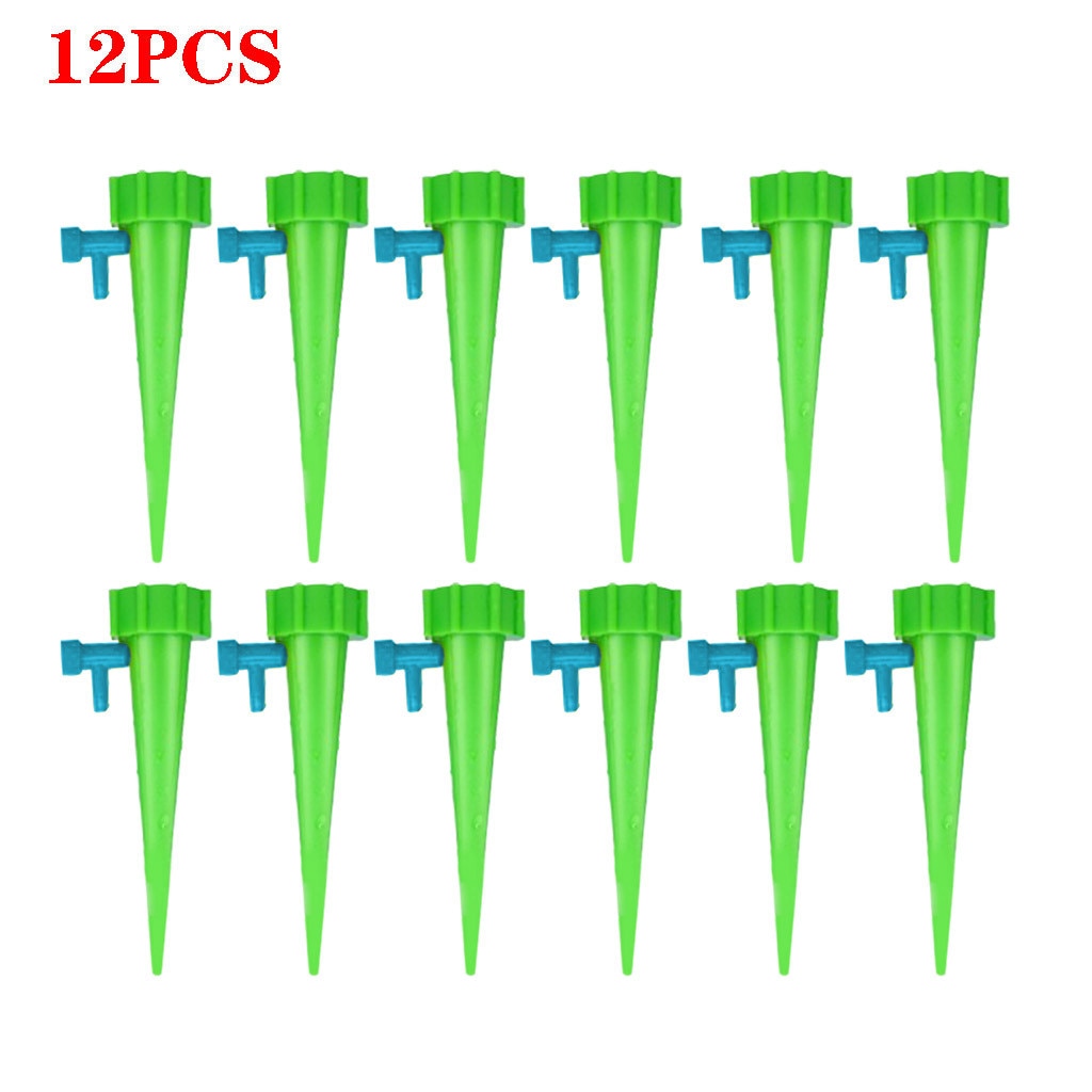 12 Stuks 12 Stuks Plant Watering Kits Dispenser Automatisch Sproeisysteem Nail Systeem Verstelbare Waterstroom Drip Apparatuur Apparaat Huishouden
