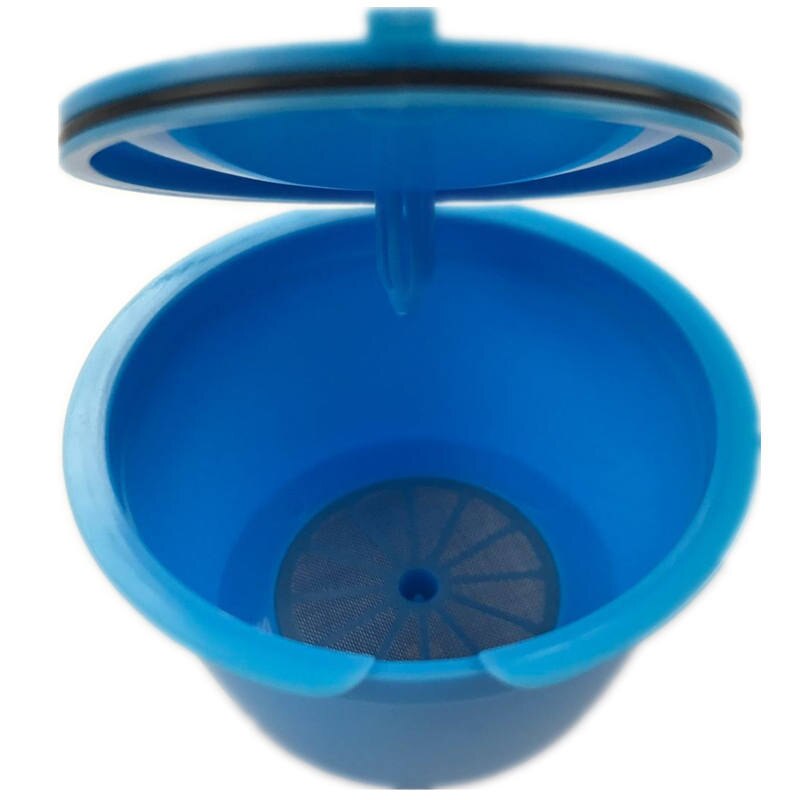 1pc use 50 times 10 Colors Refillable Dolce Gusto coffee Capsule nescafe dolce gusto reusable capsule dolce gusto capsules: Sky Blue