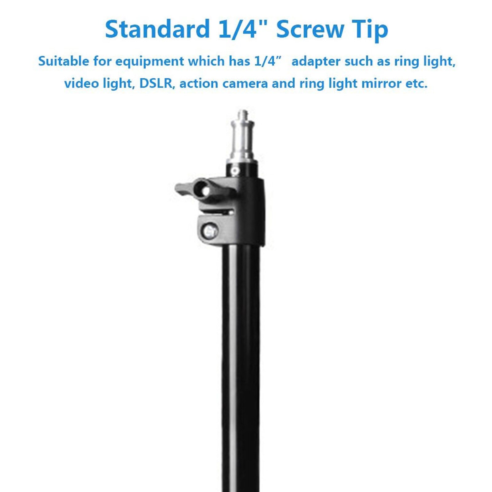 Adjustable Universal Table Desk Clamp Mount Stand 1/4' Screw Tip Tablet Bracket Foot For DSLR DC Camera Camcorder Ring Light