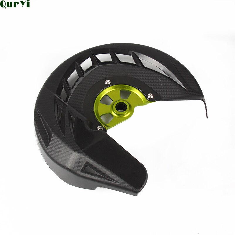 Motorcycle Front Brake Disc Cover Guard Protector For KX 125 250 KX125 KX250 KXF250 KXF450 KXF 250 450 KLX450 Dirt Bike: black
