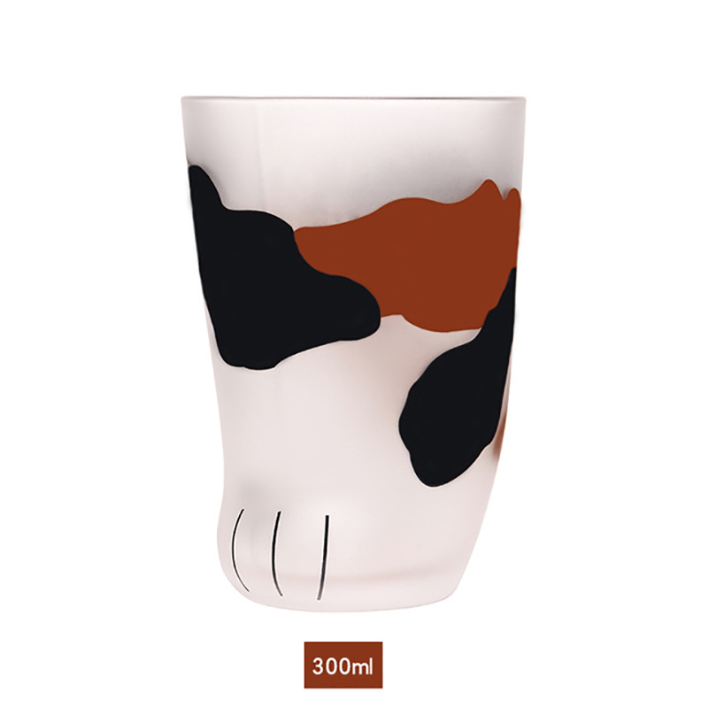 Cartoon Cat Tiger Paws Foot Print Mug Office Coffee Mug Personality Breakfast Milk Porcelain Cup Household Kids Couples Cup: L  Cat