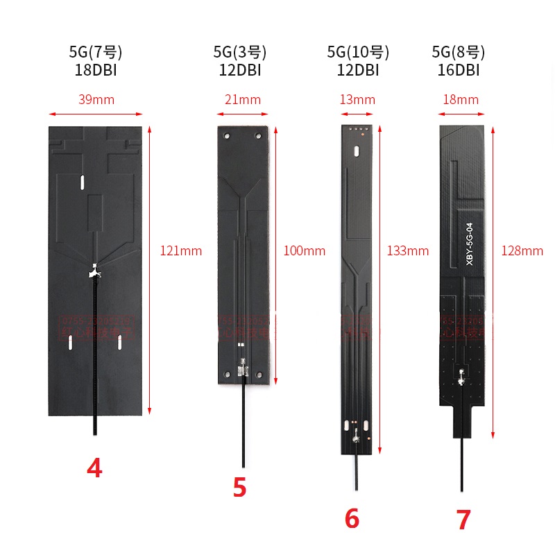 Antena PCB interna de alta ganancia 5G MHF4 Anetnna con 12CM U.FL para M.2 Quectel RM520N-GL RM530N-GL RM500Q-GL RM505Q-GL