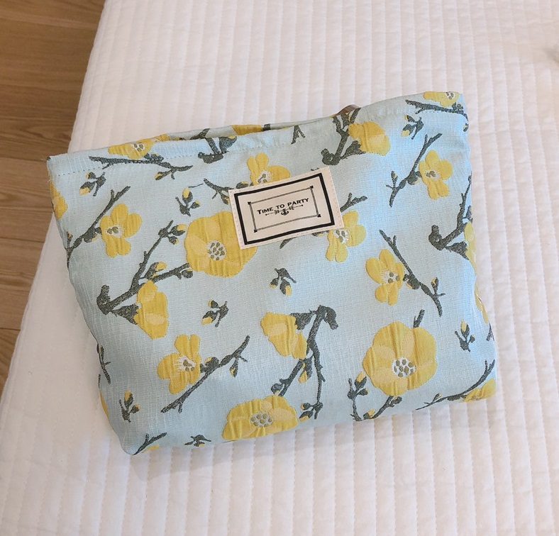 Koreaanse Stijl Katoen Vrouwen Handtas Reizen Cosmetiquera Cosmetica Make Grote Vrouwen Portemonnee Portemonnees Meisje Make-Up Kwasten Pouch: Type B