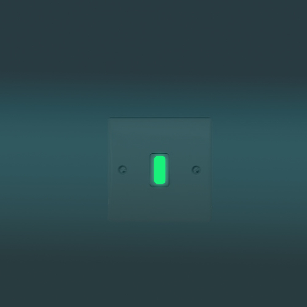 Funlife 10 Stuks Rechthoek Lichtgevende Schakelaar Sticker, Glow In The Dark Muursticker, Fluorescerende Decals, nuttig Kid &#39;S Nachtlampje