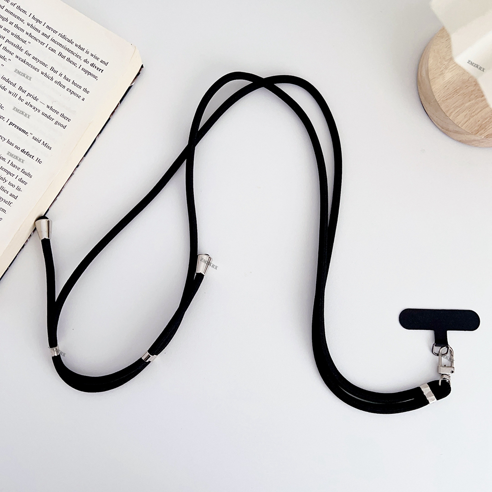 Uniwersalny regulowany pasek na smycz do telefonu wiszący sznur do telefonu komórkowego paski na szyję smycze zapobiegające zgubieniu akcesoria do telefonów komórkowych 150 cm: Rose red