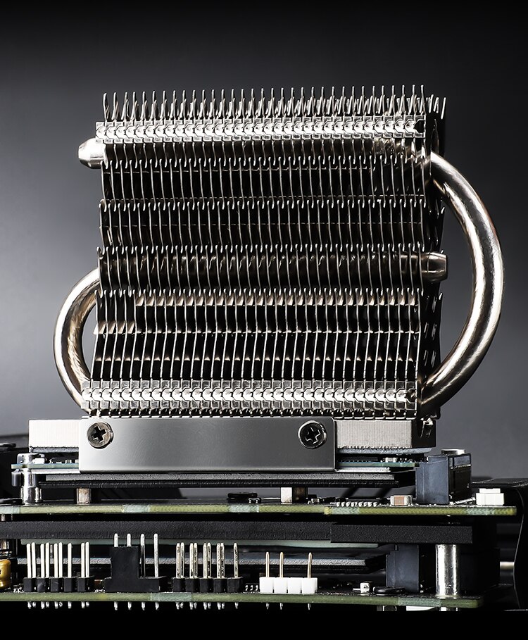 Thermalright HR-09 M.2 2280 PRO SSD Radiator Full Electroplated Heat Pipe Double Side With Thermal Pad,HDD Cooler