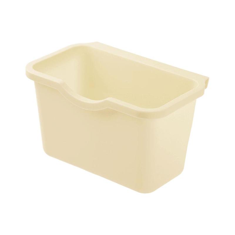 Kök hängande typ soptunna originalitet skåpdörr plast skrivbord sopor acceptera låda heminredning poubelle de cuisine: Beige