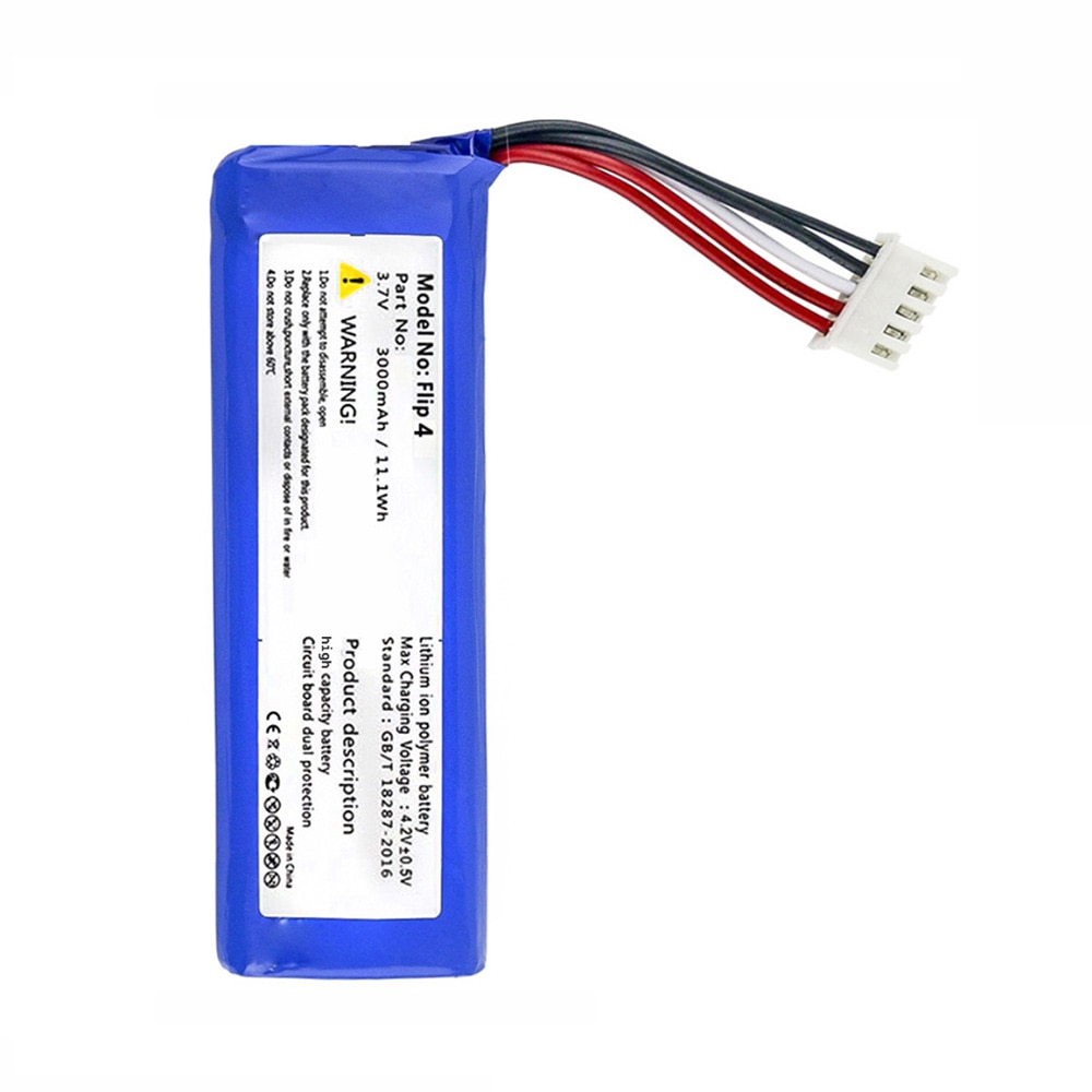 Batteria per JBL Flip 4 Edizione Speciale Lettore di Nuovo Ai Polimeri di Li Accumulatore Ricaricabile di Ricambio pacchetto GSP872693 01 3.7V 3000mAh