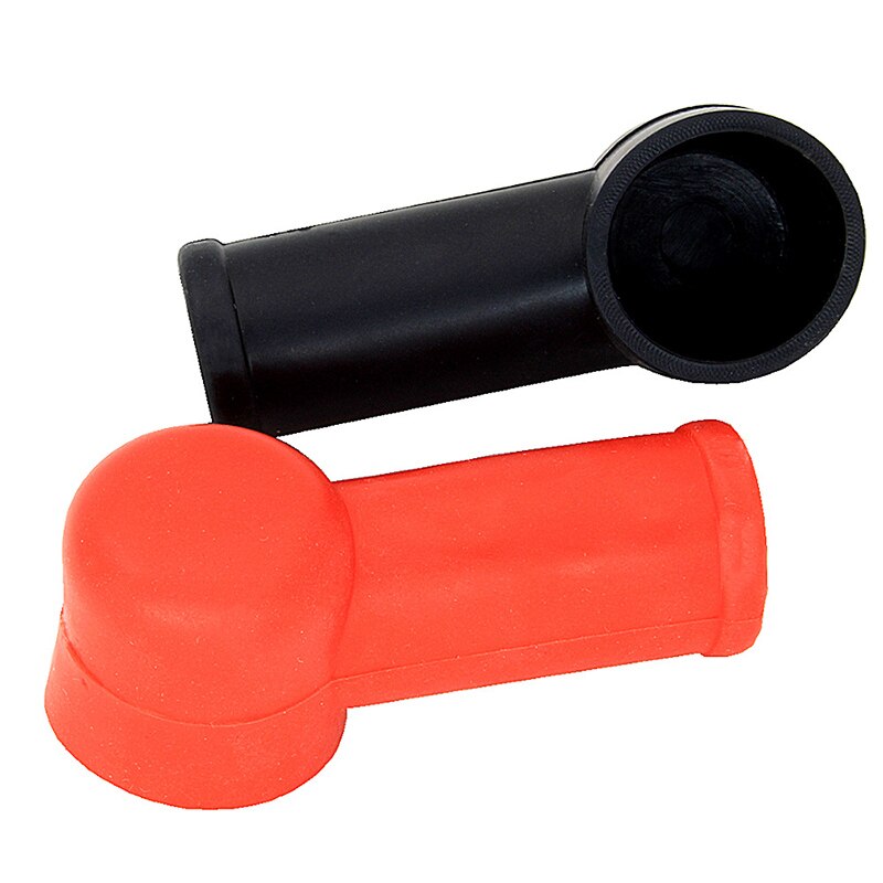 2 Stuks Rubber Auto Motorfietsen Batterij Negatieve Positieve Terminal Cover Cap Boot Isolerende Protector Vervanging Batterijen Acc