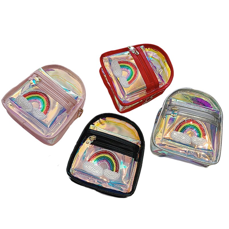 Della Ragazza del bambino Trasparente Crossbody Borsa Da Viaggio Borse A Tracolla Borsa A Tracolla Della Moneta Borse mini Borsa