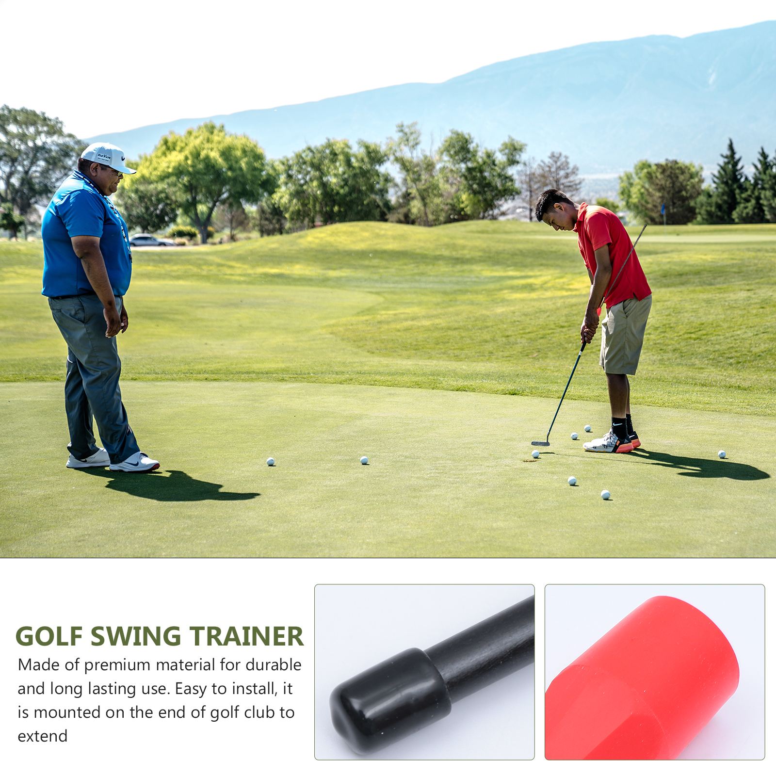 1pc Golf Alignment Stick Golf Swing Trainer Tempo Balance Gesture Correcting Golf Training Aid
