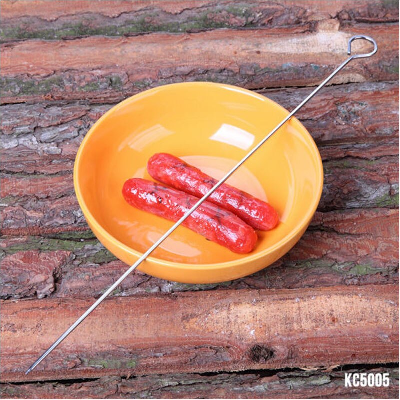 Gorący sprzedawanie szaszłyki grillowe 6 sztuk 15.7 cal Kabob igły metalowe grill kije grill pieczeń igły metalowe żelazne patyczki robić szaszłyków KC5005