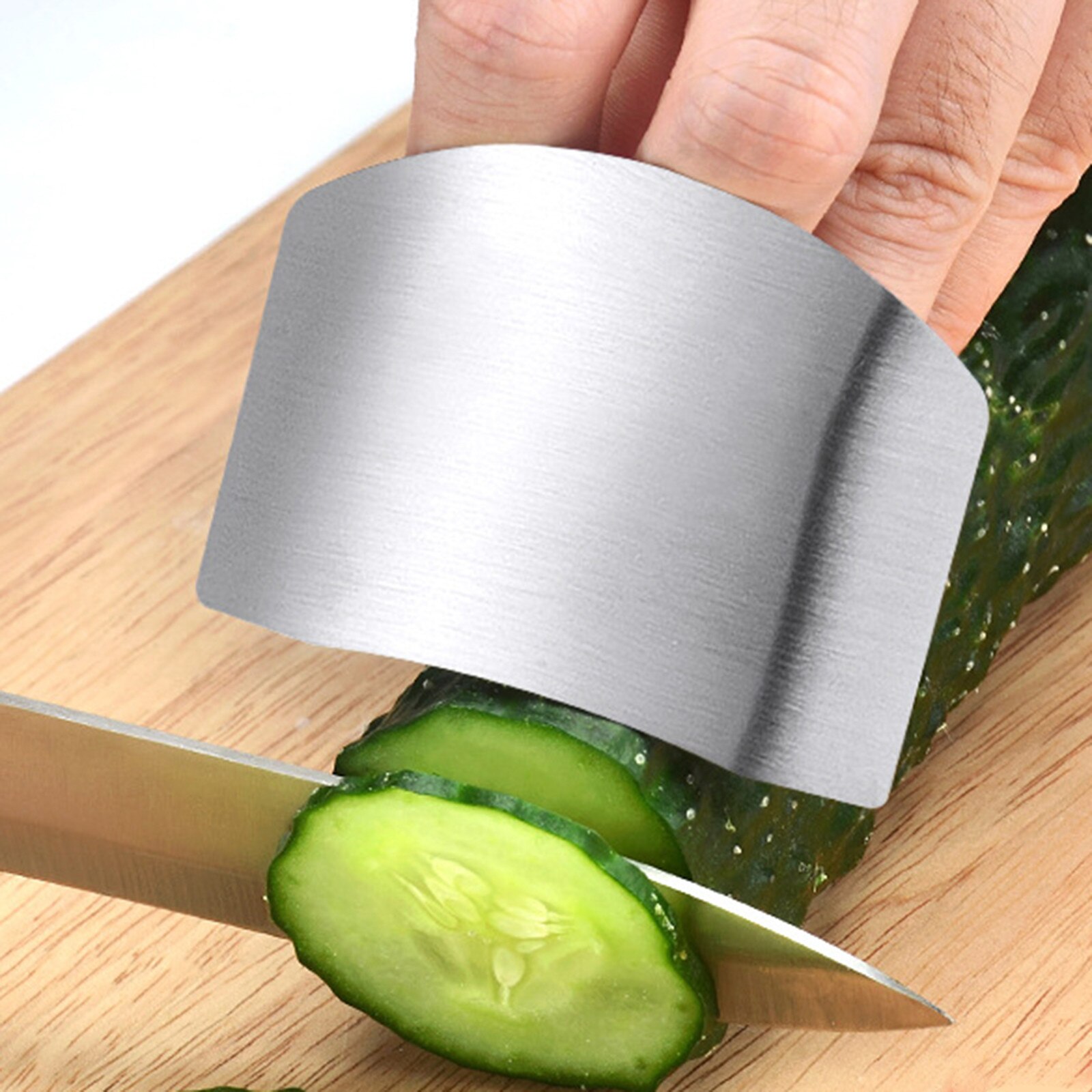 Kitchen Tools Stainless Steel Multi-purpose Anti-cutting Finger Guard Vegetable Cutting Hand Protecter Kitchen Accessories#50#50: 4PCS