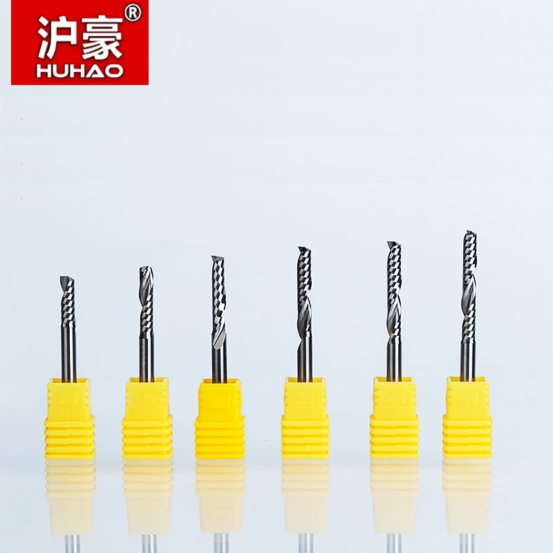 2 Stks/partij 4 Mm Single Fluit Spiral Cutter Router Bit Cnc Frees Voor Acryl Carbide Frees Tugster Staal cnc Gereedschap
