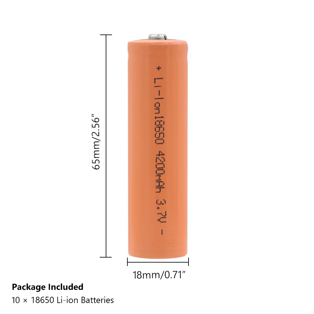 18650 Lithium Battery 3.7V 4200mAh Li-ion Cell Rechargeable power high discharge power bank For Flashlight Headlamp