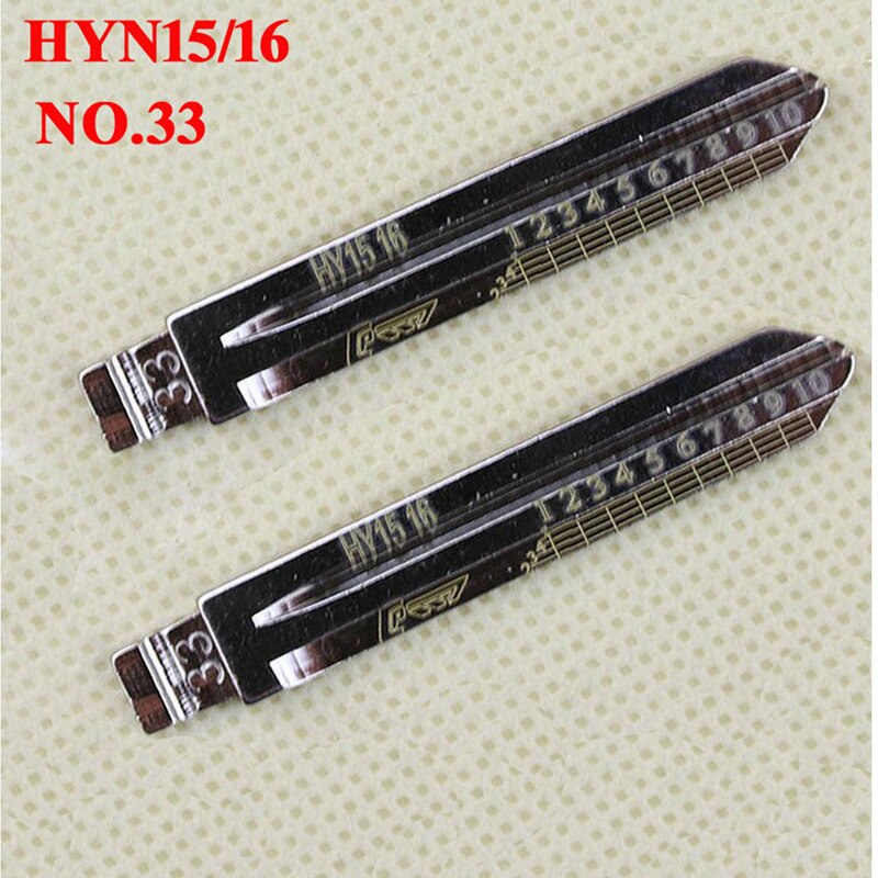 33# HYN15 38# HU101 39# DWO4R 40# CH1 50# HY15 HU87Car key blank with Engraved Line Folding key blank with tick marks