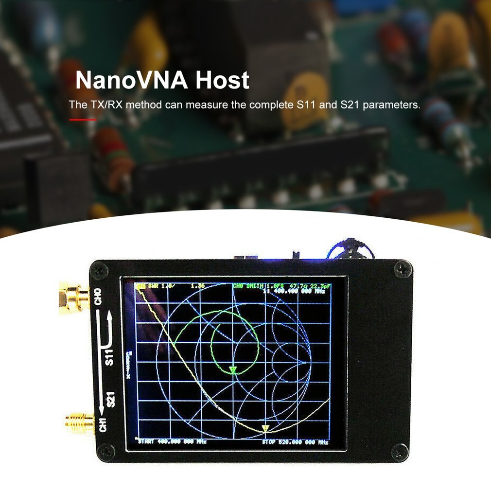 NanoVNA 50KHz-900MHz Vektor Netzwerk Analyzer sortiert Bausatz VNA UV VHF UHF HF Antenne Analysator Bauen in batterie
