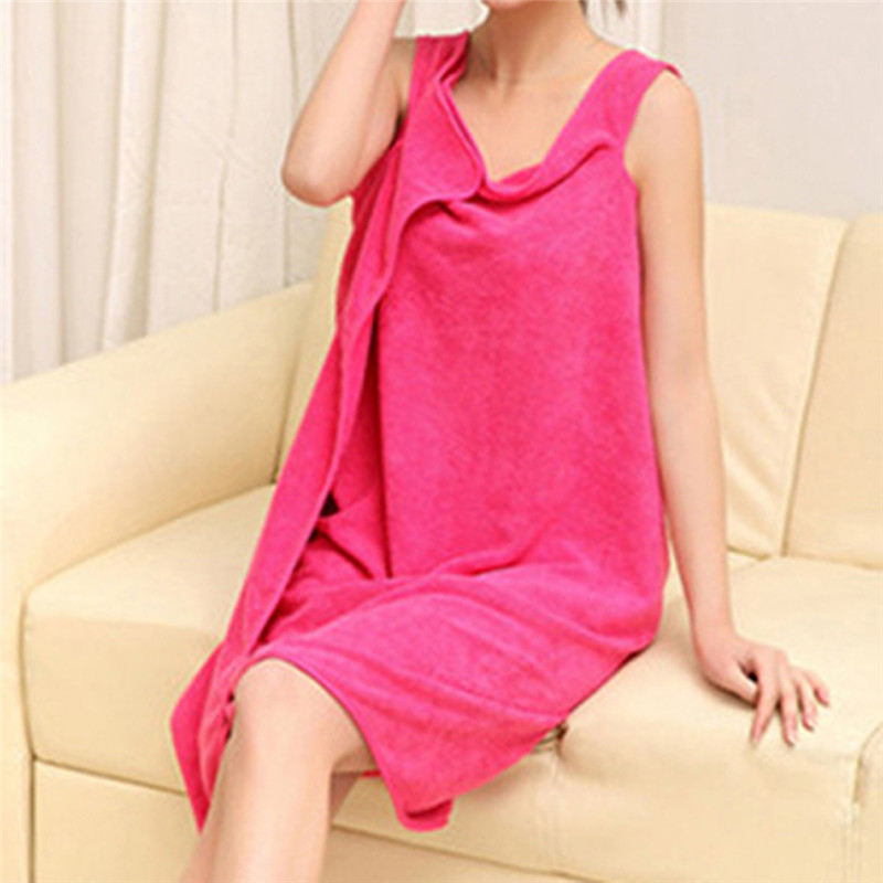 Largest Supplier Women Microfiber Body Towel Wrap Bath Shower SPA Body Robe Towel Wrap: red