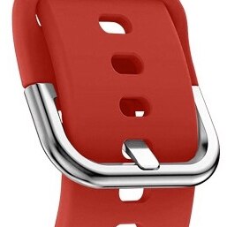 20 mm 22mm zachte siliconen horlogeband voor samsung galaxy watch active 42mm gear  s2 sport waterdichte dames- en herenarmband: Rood / 22mm