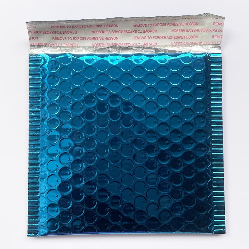 50pcs/lot Bubble Envelopes Bags Mailers Padded Envelope With Bubble Mailing Bag Business Supplies 15*13cm+4cm: Blue