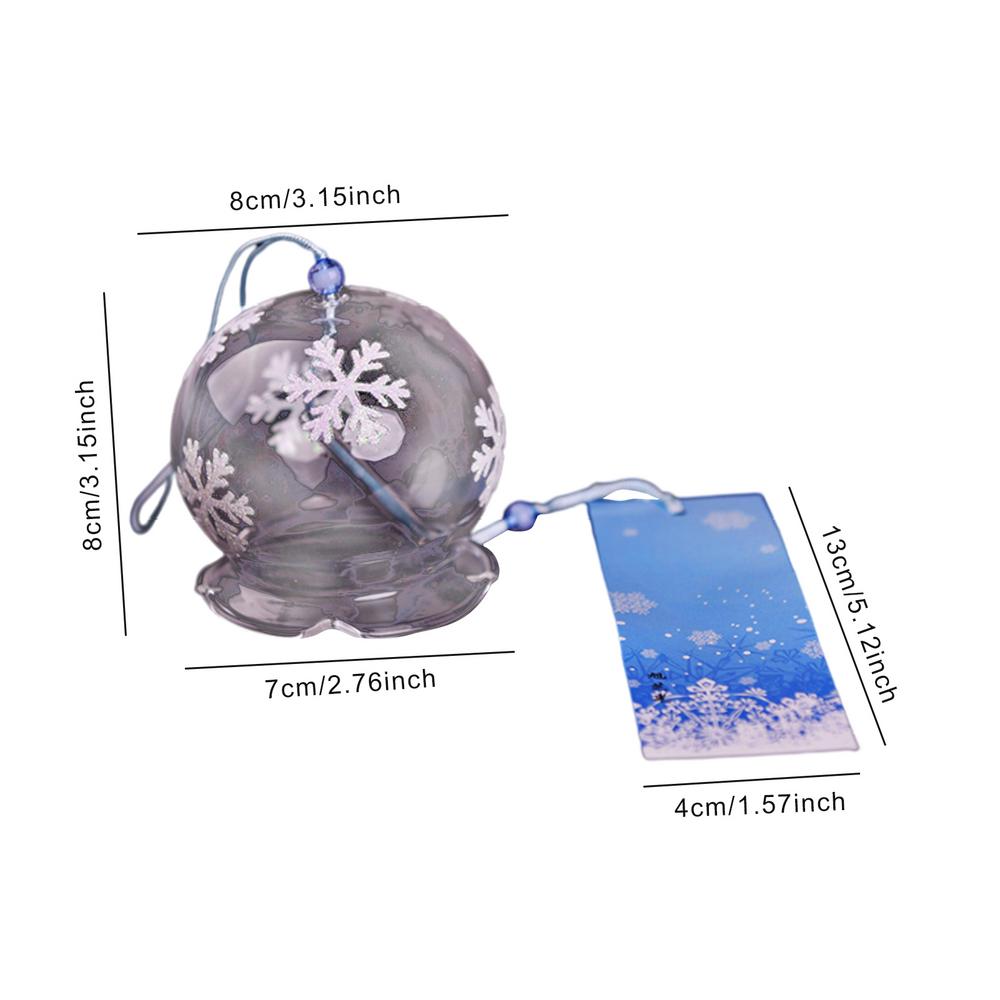 Japońnarty dzwonek wietrzny Japońskie dzwonki wietrzne Ręcznie robione szklane Furin Dekoracje domu spa Kuchnia Biuro Wystrój Sakura Wzór kwiatu wiśni: FIOLETOWY