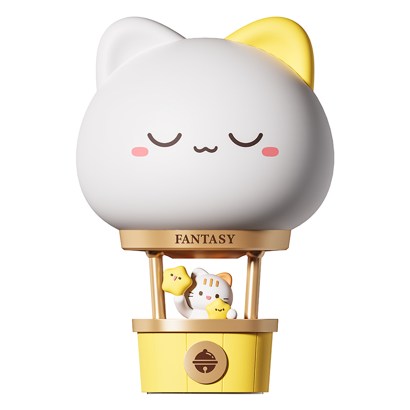 Luz nocturna, lámpara de silicona con forma de Animal, recargable por USB, luz suave y cálida, decoración de cabecera de habitación: Blanco frío