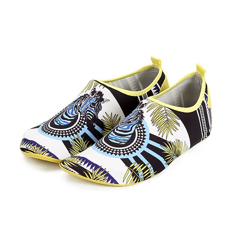 1 para buty do wody drukowane lekkie antypoślizgowe szybkie suszenie obuwie lato na zewnątrz plaża Snorkeling pływanie łódką buty: Y / 38.5