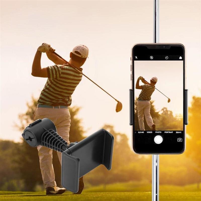 Golf Swing Recorder Holder Cell Phone Clip Holding Trainer Practice Training