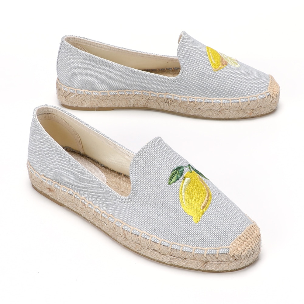 Zapatillas Mujer Casual Sapatos Tienda Soludos Schoenen Flats Maat Grey Sandalen Platform Espadrilles Voor Platte Gesloten Teen